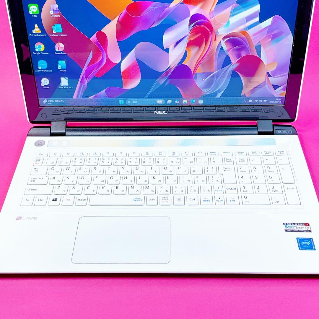 爆速SSD⭐️windows11ノートパソコン Office2021 カメラ