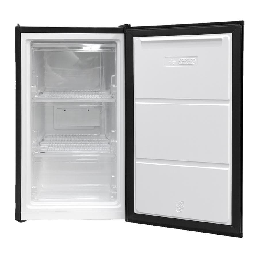 冷凍庫 小型 スリム 60L 省エネ 前開き 高さ80×幅40cm（ブラック）