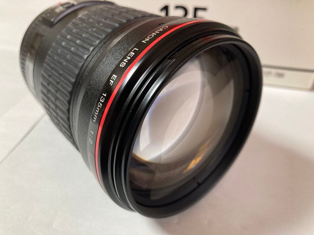 EF135mm F2L USM 美品（元箱、フード、ポーチ付）