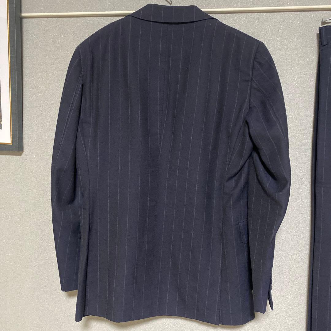 ネイビー ストライプ スーツ セット BEAMS F ジャケット スラックス