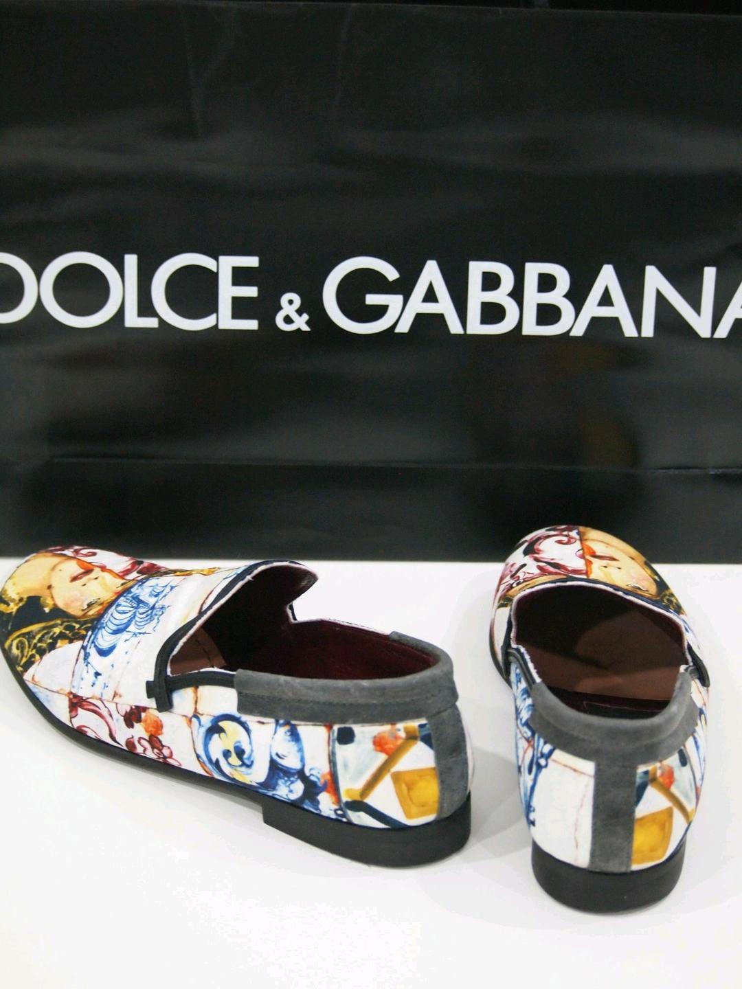 DOLCE＆GABBANA 超美品 キャンバス スリッポンシューズ ドルガバ 6