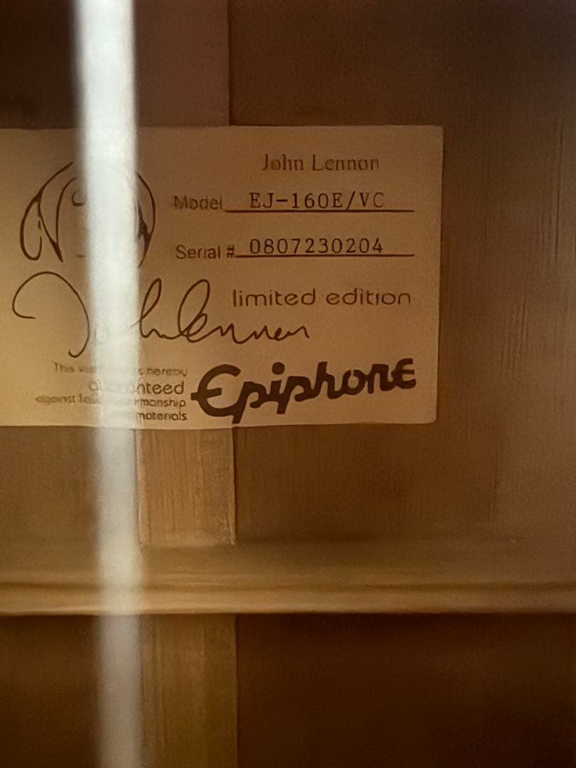 Epiphone John Lennon EJ-160E アコースティックギター