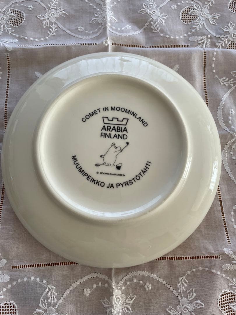 アラビア　ARABIA ムーミン　チルドレン　プレートマグカップ　谷の彗星　廃盤