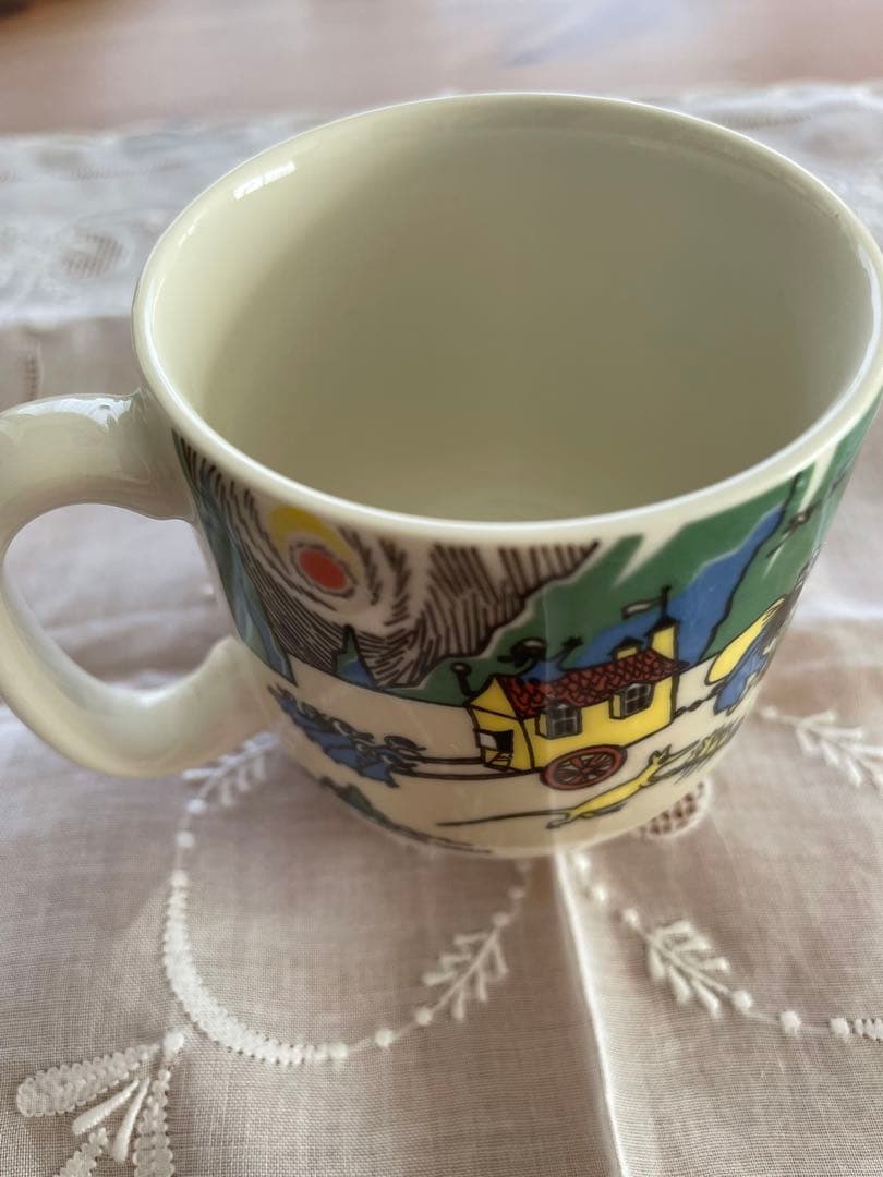 アラビア　ARABIA ムーミン　チルドレン　プレートマグカップ　谷の彗星　廃盤