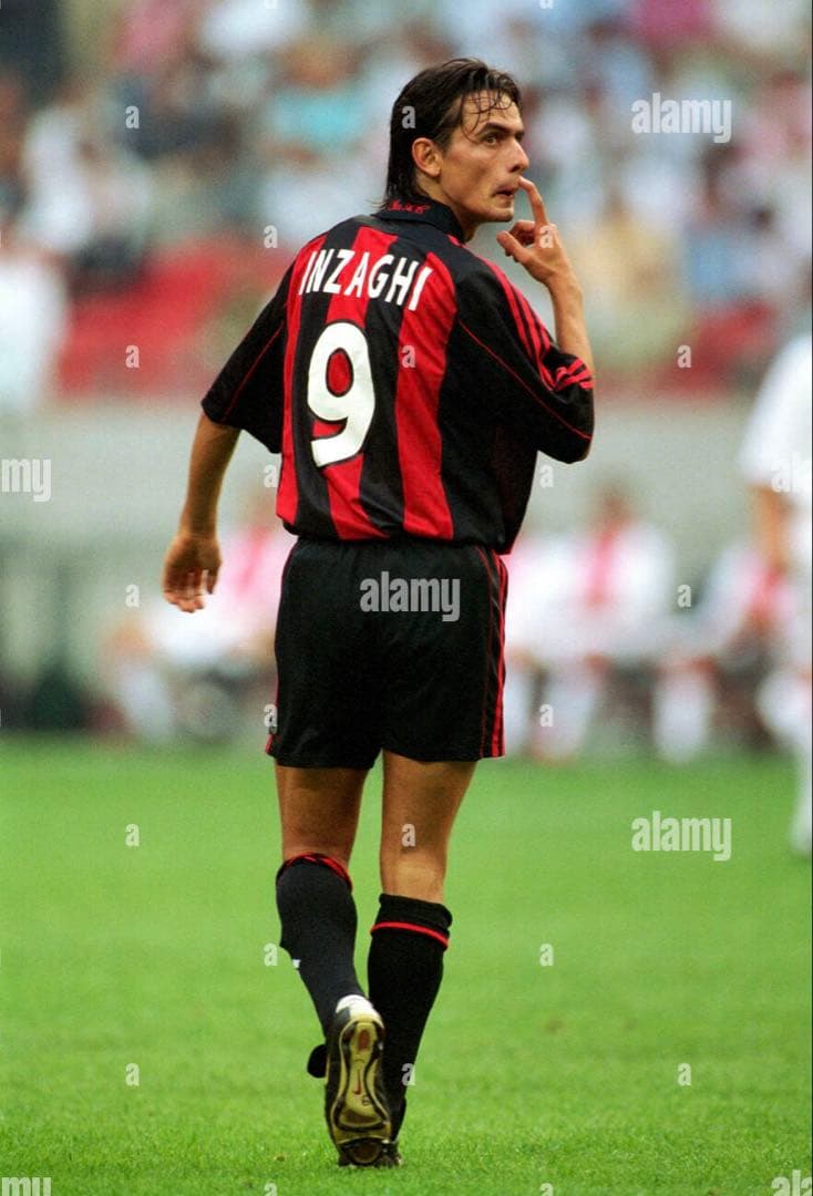 国内正規品 2001/2002 ACミラン　フィリッポ•インザーギ　Lサイズ