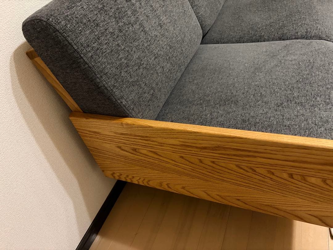 木製フレームソファ「molt（モルト）」 2人掛けソファ