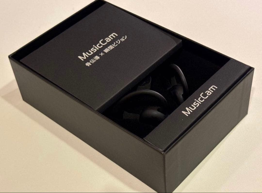 カメラ付き骨伝導イヤホン MusicCam AI翻訳 2K撮影 防水