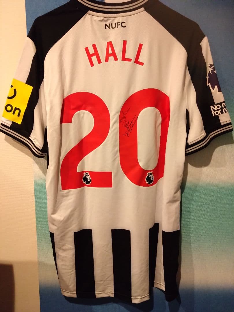 ニューキャッスル　支給品ユニフォーム　証明書