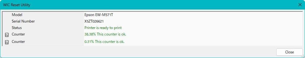 即使用可 EPSON EW-M571TW インクジェット複合機 インク補充済み