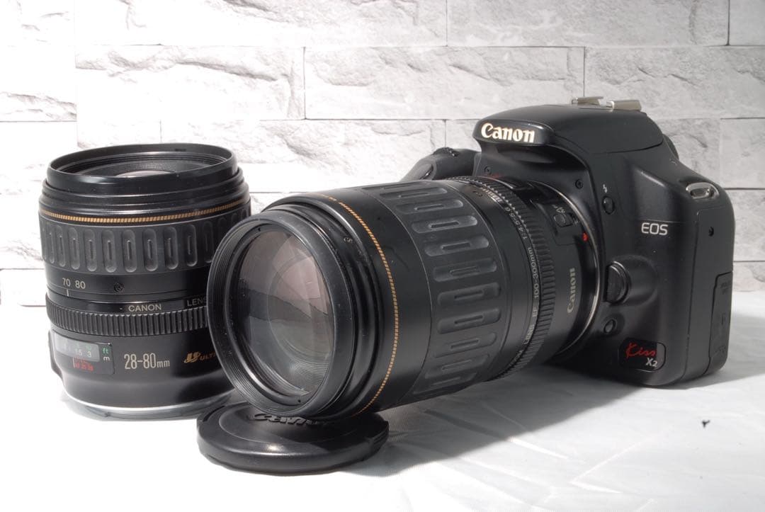 Canon EOS Kiss X2 ダブルレンズキット スマホ転送OK