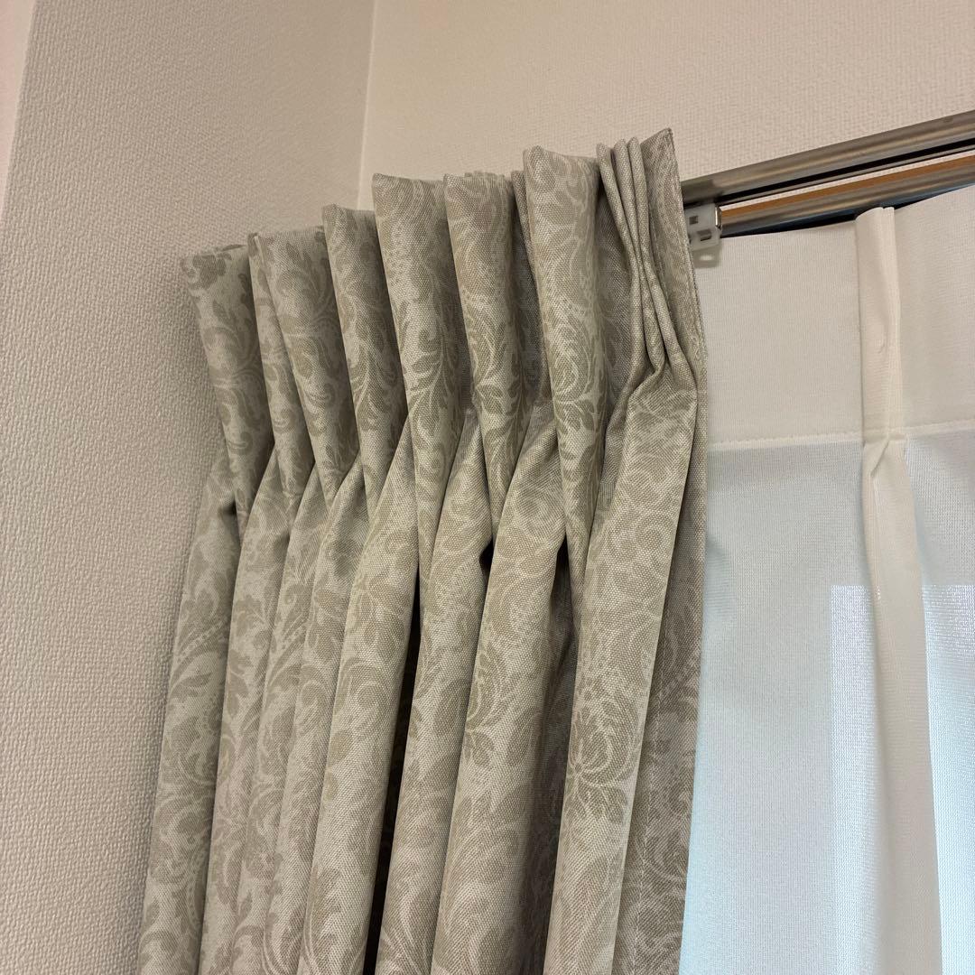 遮光率100%完全1級遮光カーテン「ジーク」 遮像遮熱レースカーテン「ミーヌ」