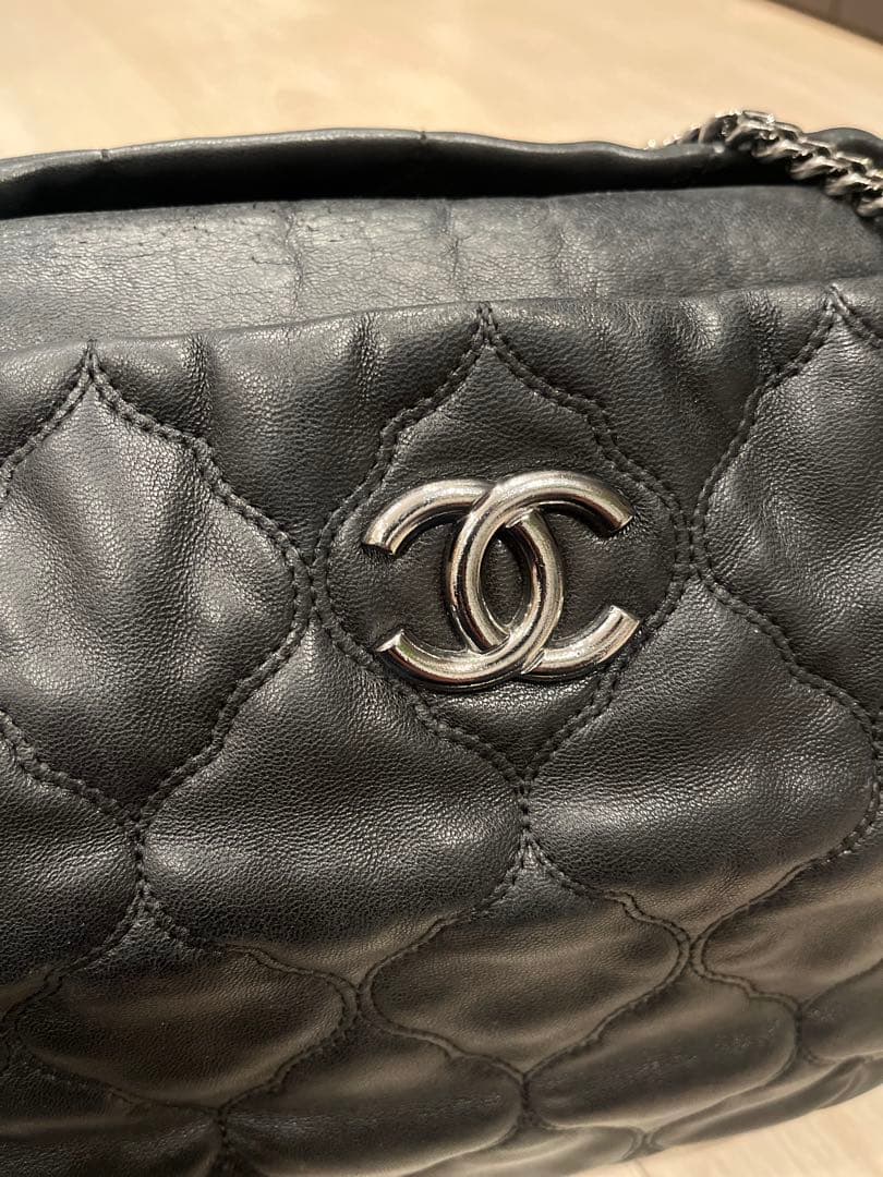 CHANEL シャネル チェーンショルダ シルバー金具 キルティングレザー