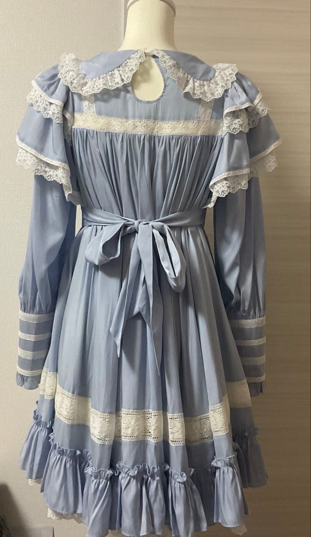 星箱works リリアンヌ姉妹 ワンピース サックス