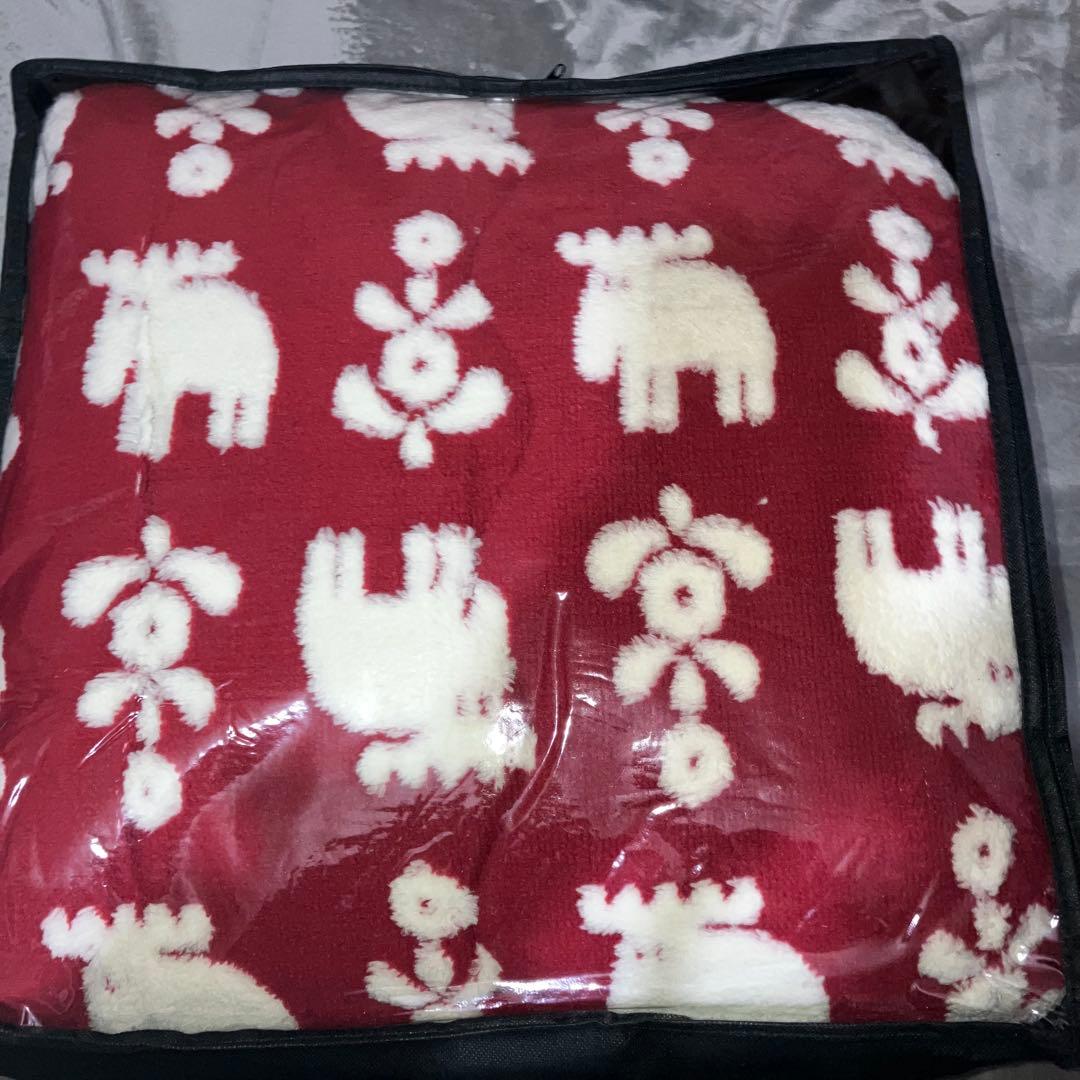 北欧　moz あったか　こたつかけ布団　長方形　190×240cm レッド　新品