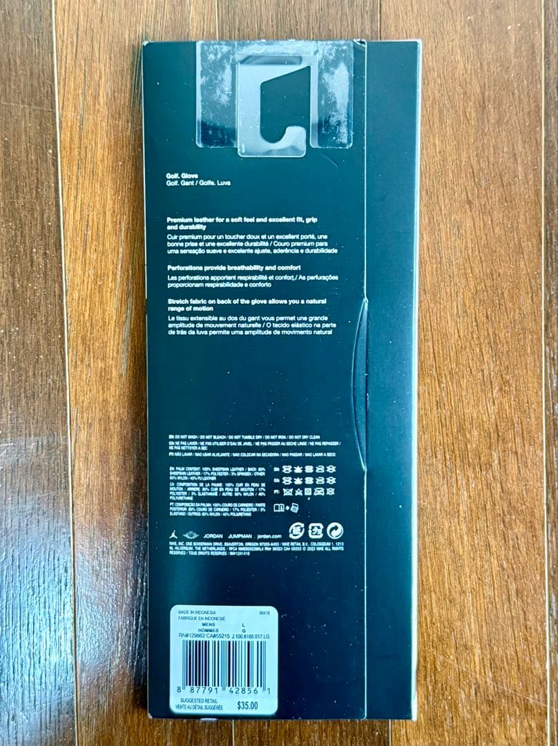 Jordan Tour Glove ゴルフ用グローブ L ブラック