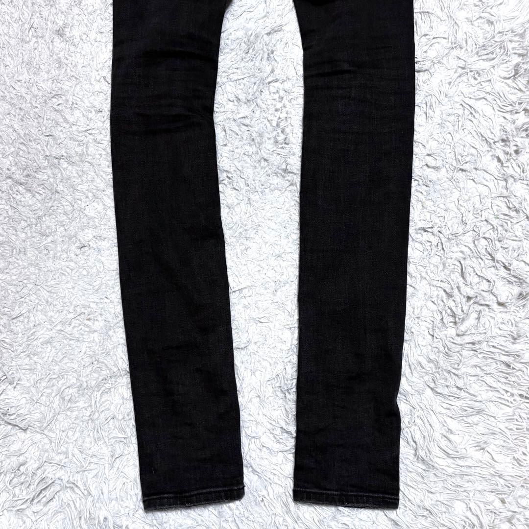 【極美品】mnmlミニマル　ダメージ加工スキニーデニムジーンズ　バンダナ　w30