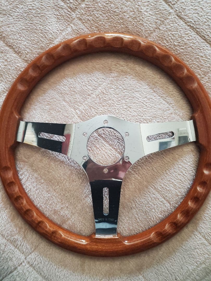 O.B.A. ウッド ステアリング　ハンドル　２点