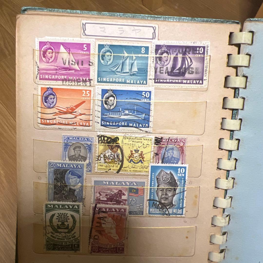 ケ*ジ様 【レア物あり】外国切手 使用済切手 コレクション アルバム