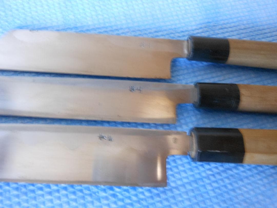 キッチン用品　在銘・妙観　柳刃包丁 3本セット