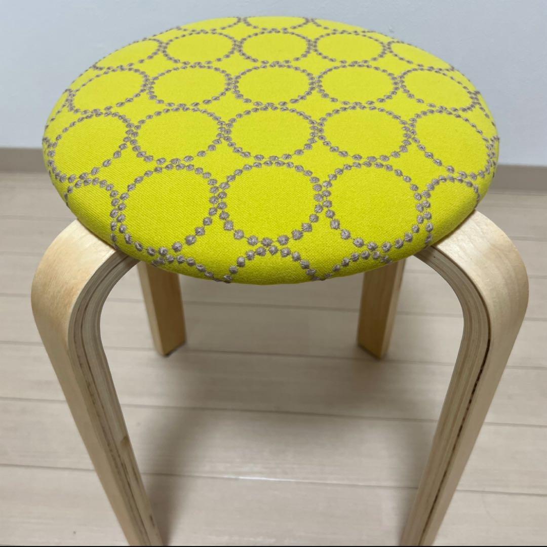 ミナペルホネン スツール タンバリン 丸椅子 【イエロー/グレー】 チェア 椅子