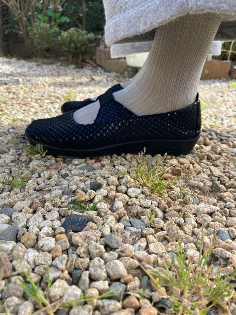 新品未使用　ARCOPEDICO バレリーナ ポルトガル製　外反母趾　幅広甲高