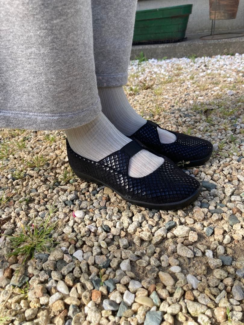 新品未使用　ARCOPEDICO バレリーナ ポルトガル製　外反母趾　幅広甲高