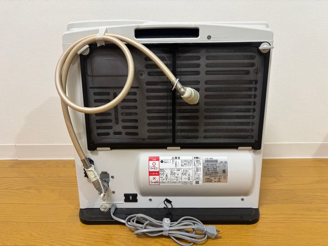 美品 リンナイ ガスファンヒーター RC-U4001E 都市ガス ガスコード付き