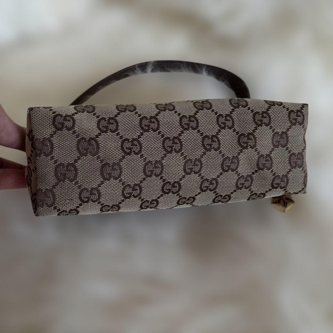 美品✨グッチ GGキャンバス アクセサリーポーチ ハンドバッグ