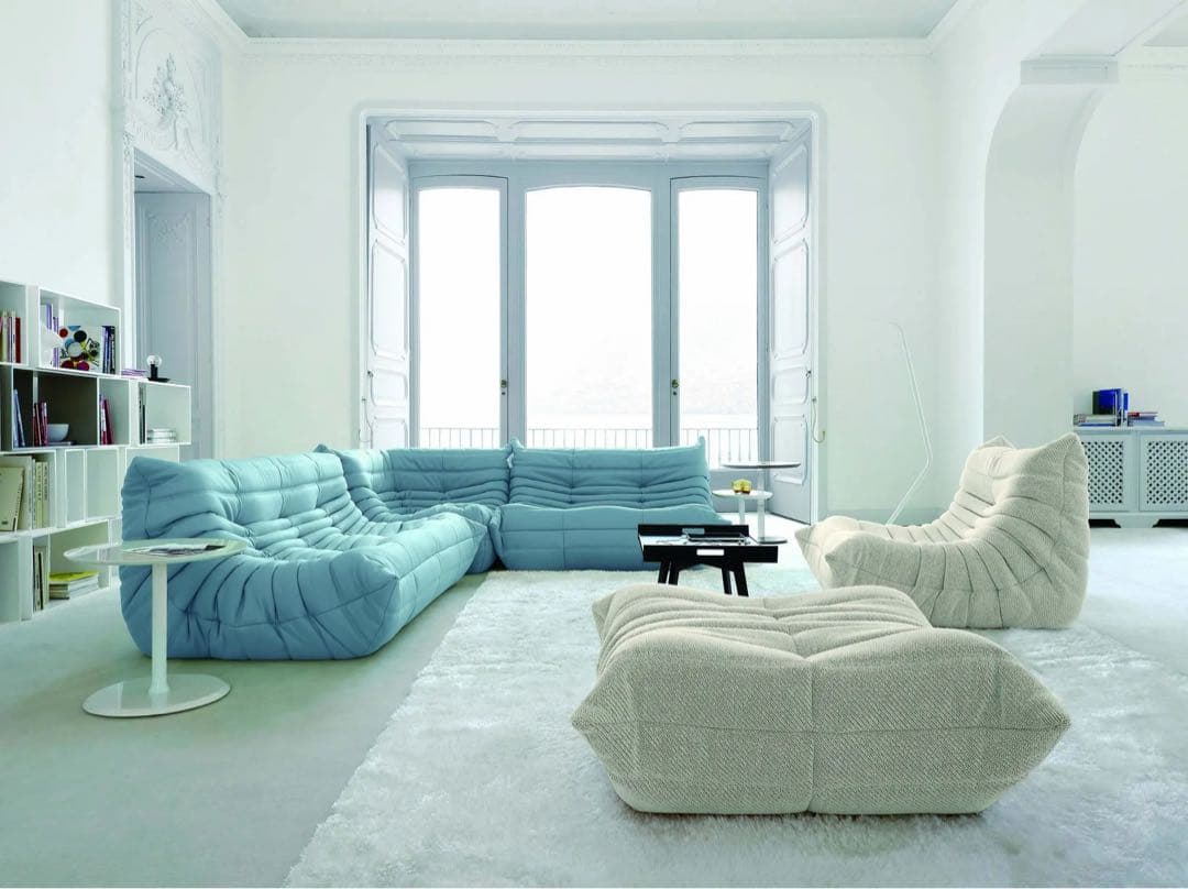 【極美品・保証書有り】Lランク生地 1Pソファー リーン・ロゼ・トーゴ