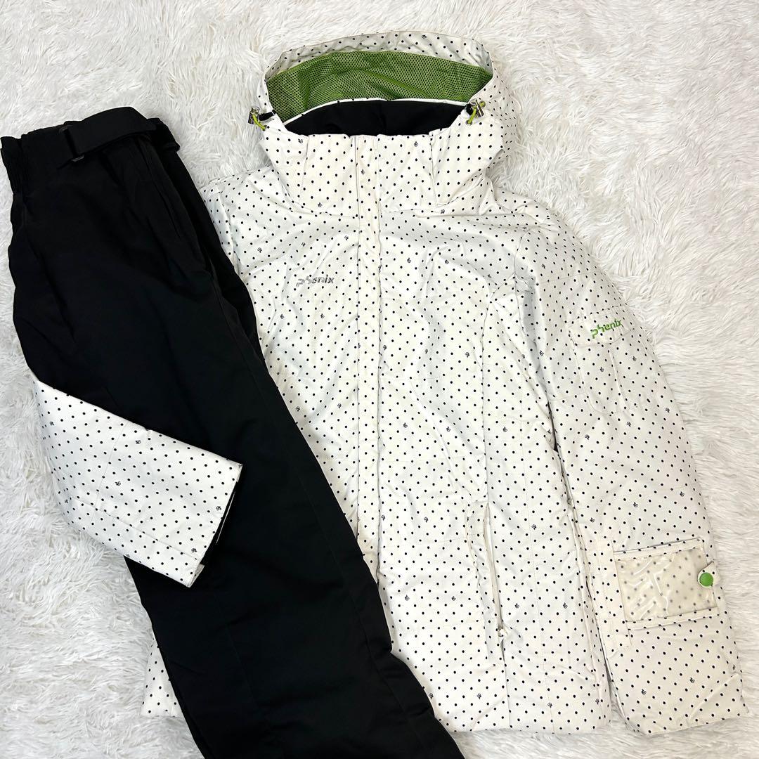 phenix スキーウェア Lサイズ ホワイトドット