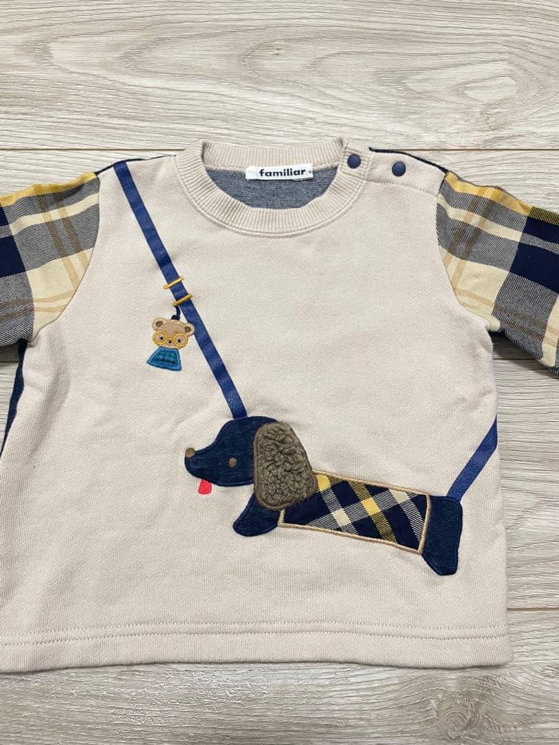 familiar トレーナー　薄手　現行品　90