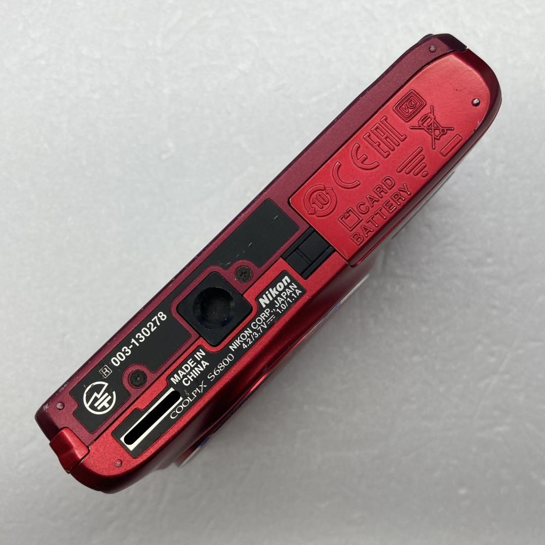 Nikon COOLPIX S6800　レッド