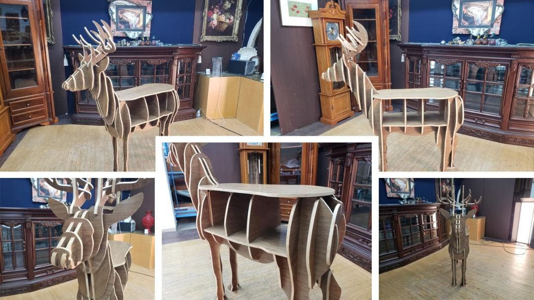 L2　アニマルシェルフ 鹿　飾り棚