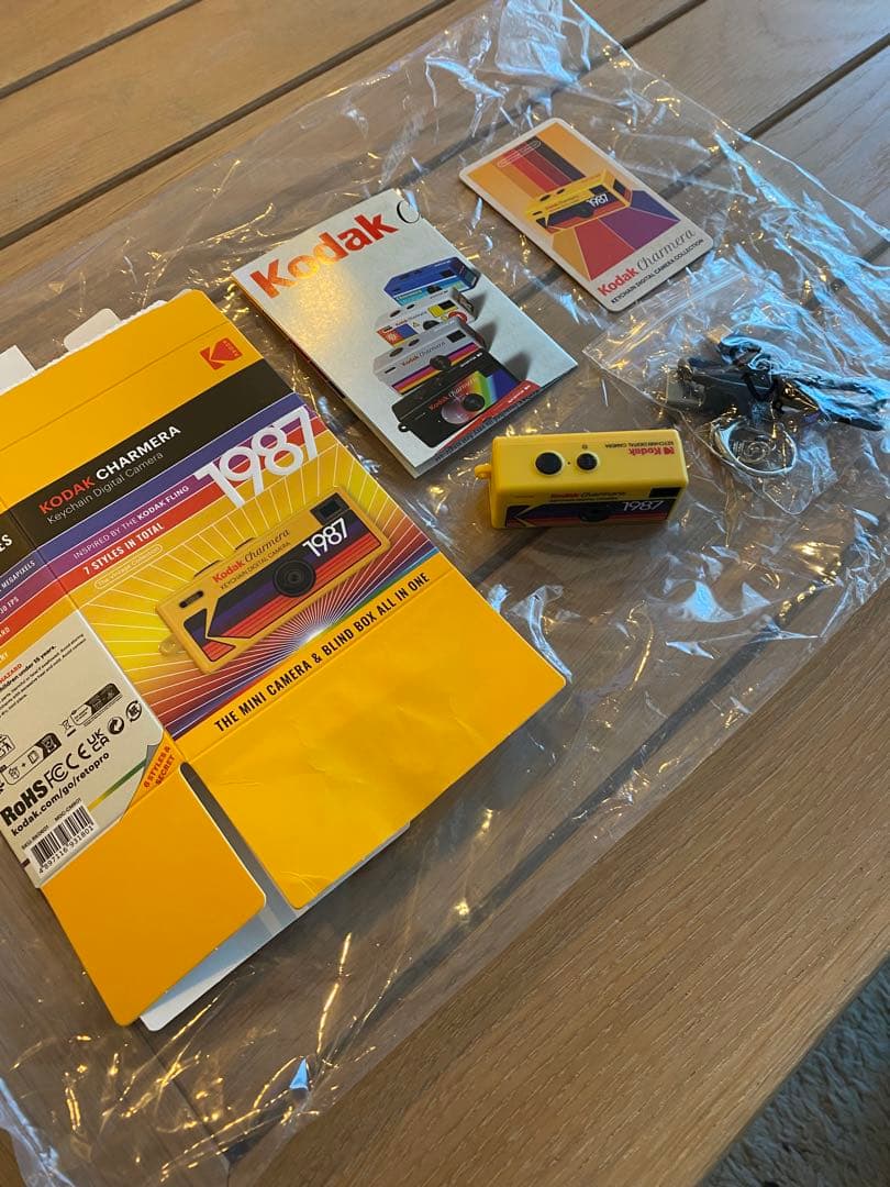 Kodak Charmera チャーメラ1987年キーチェーンカメラ イエロー