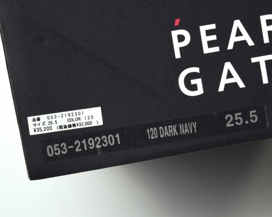 未使用3.5万 パーリーゲイツ ゴルフシューズ 25.5 メゾンロゴ柄 メンズ