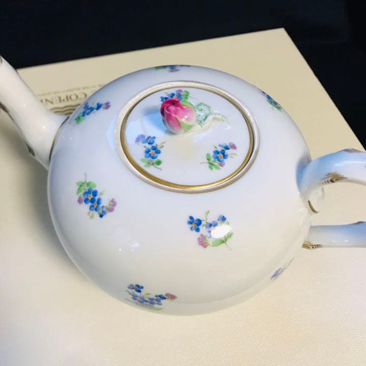 マイセン　忘れな草　小花散らし　ポットセット