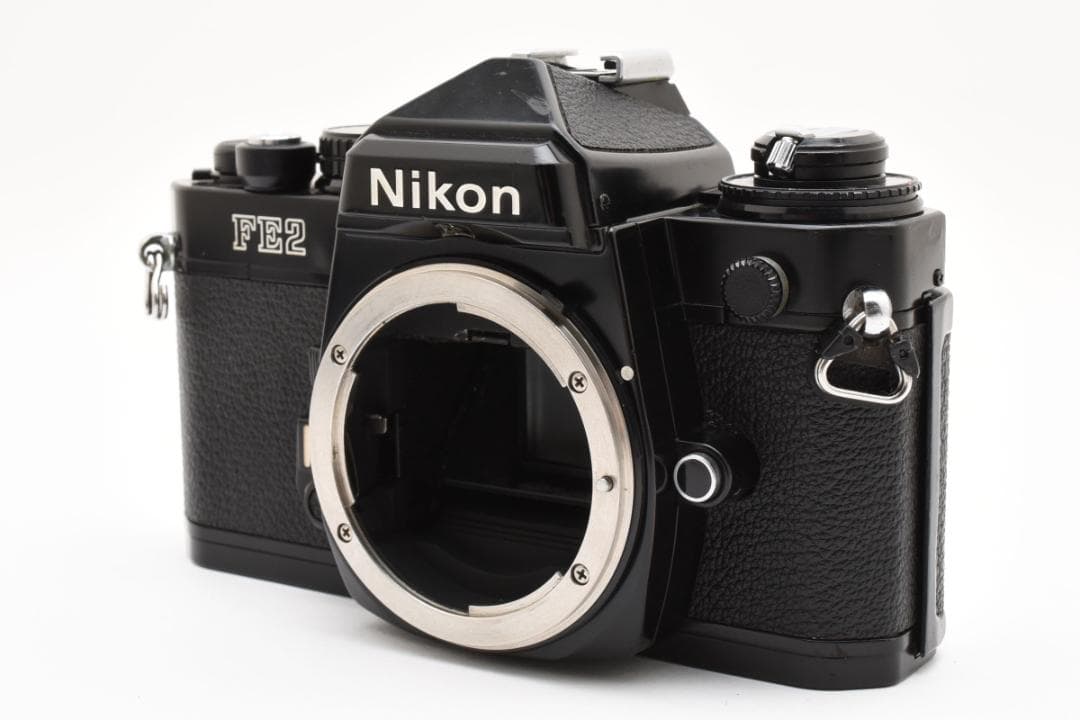 【動作品】 Nikon ニコン FE2 ブラック ボディ フィルム一眼レフ