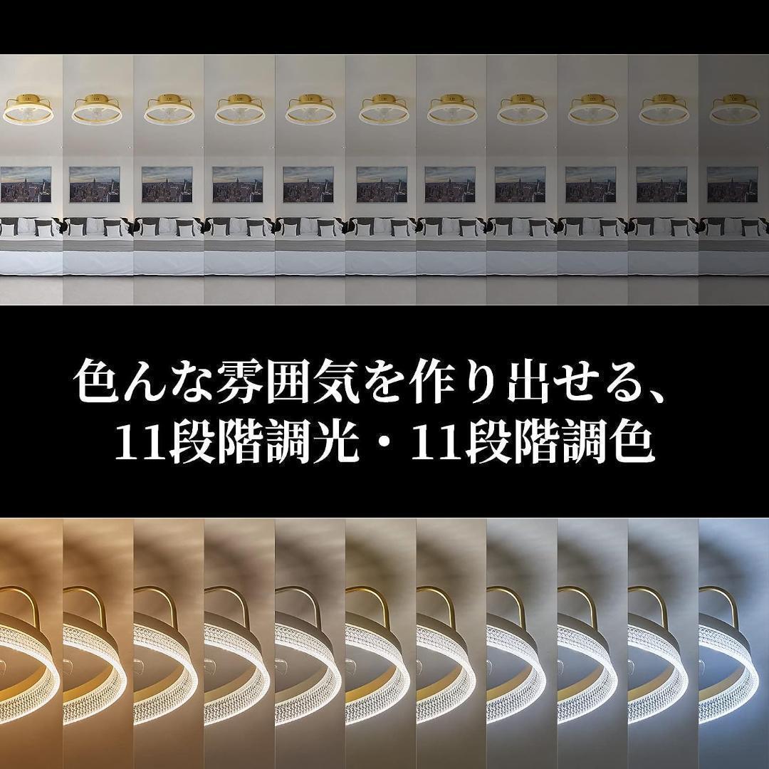 10畳 シーリングファンライト 静音 リモコン スイング 正逆回転 暖房