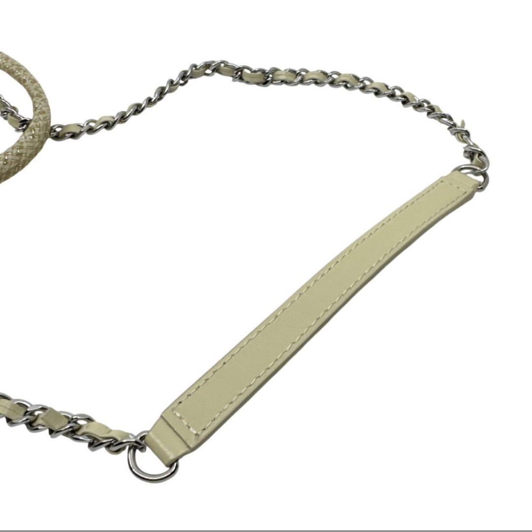 美品 アンテプリマ 2way ワイヤーバッグ ショルダーバッグ 花 ベージュ