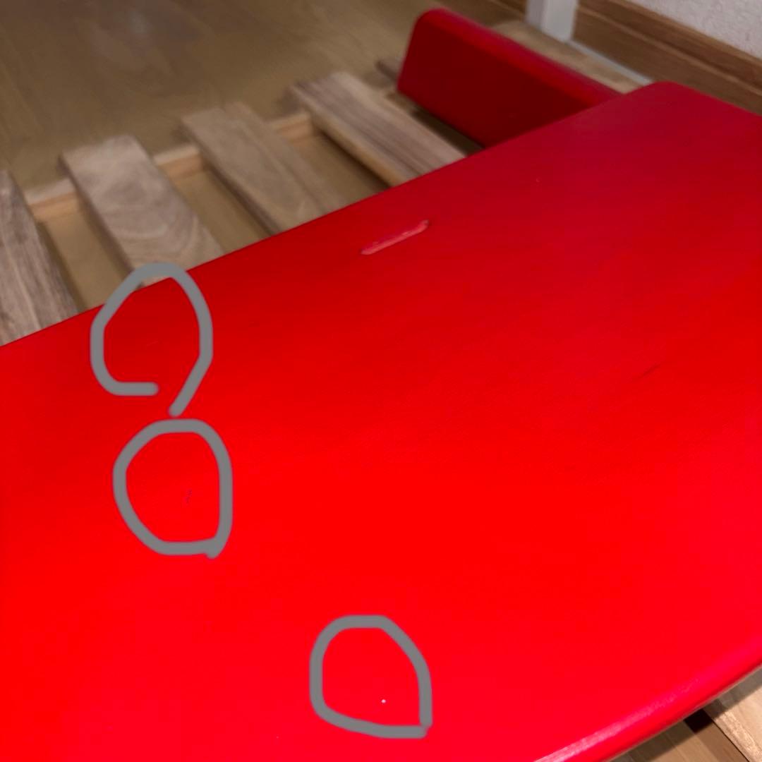 ストッケ トリップトラップ ベビーチェア レッド シリアル3 ハイチェア 椅子②