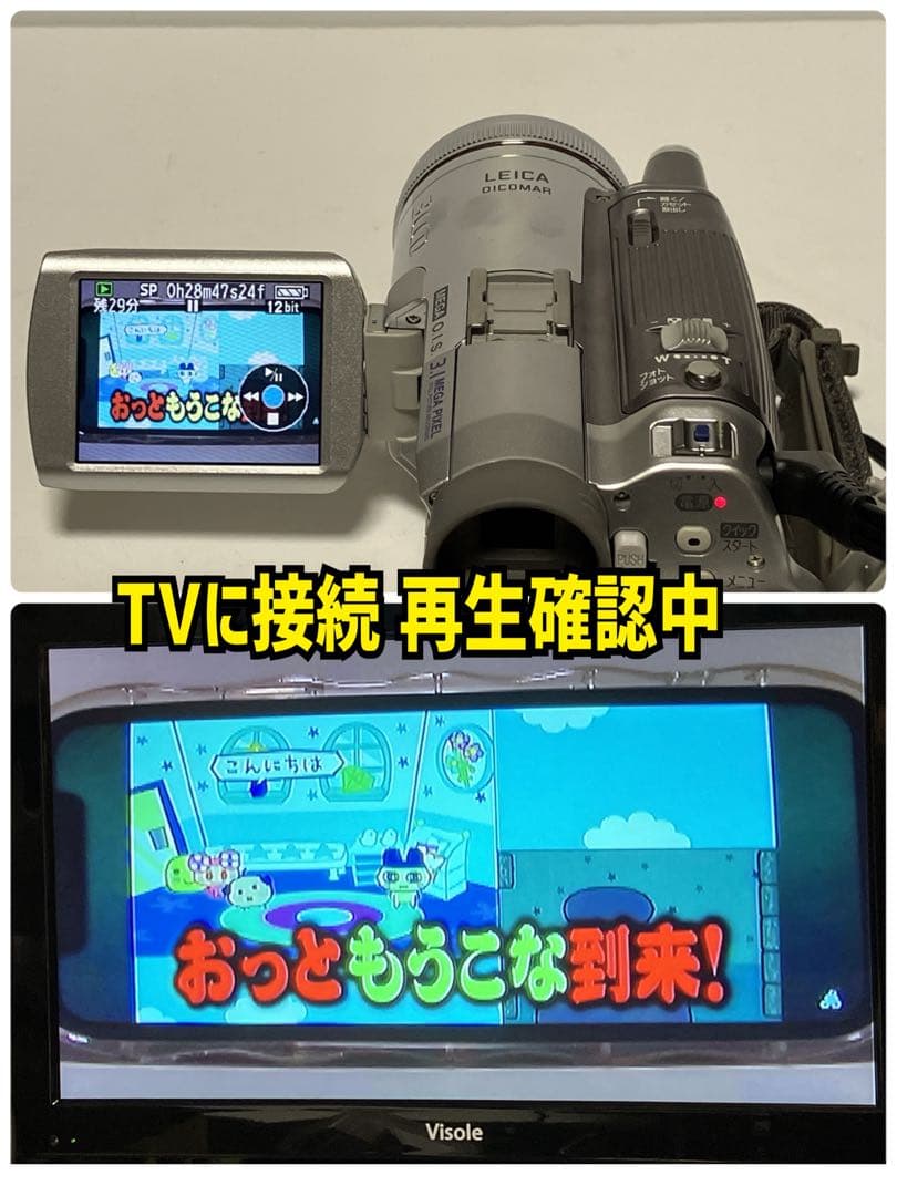Panasonic NV-GS250 ビデオカメラ miniDVのダビング用に！