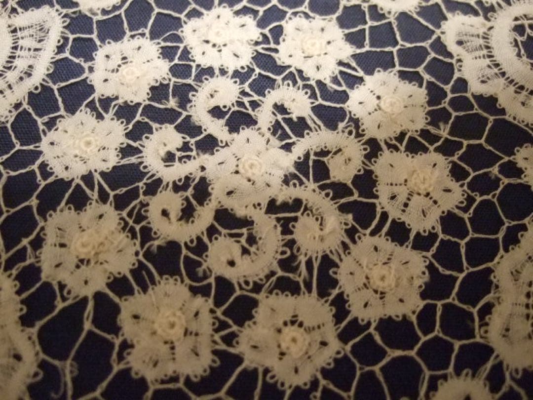 アンティークレース　ベルギー　額装