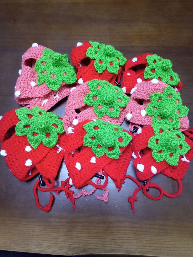 受注生産▷犬用いちご帽子