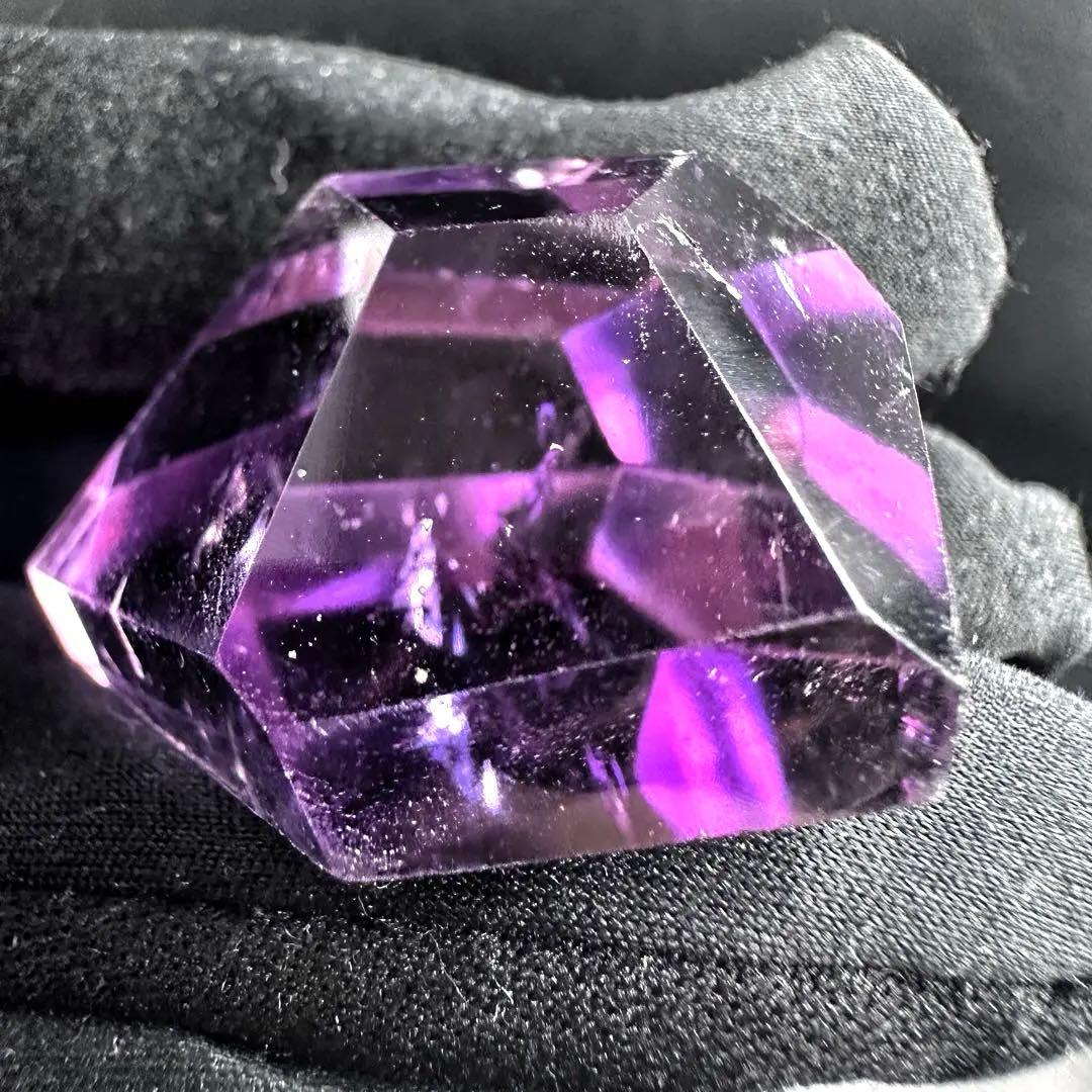 高品質❗アメジスト☆レインボー☆2点セットパワーストーン 置物 天然石A1253