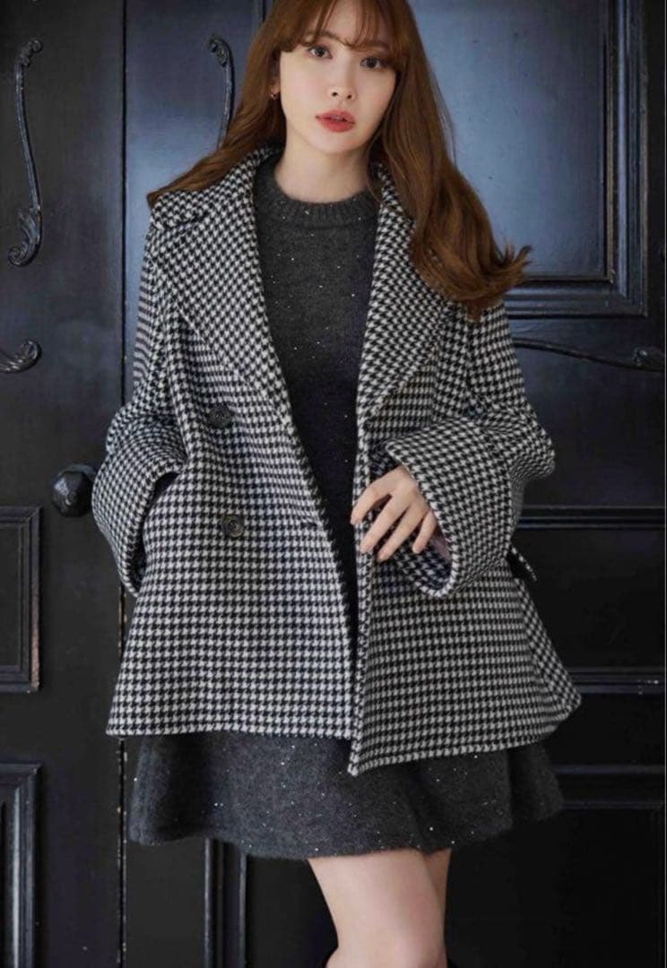 【新品】herlipto ProustWool-BlendMeltonCoat