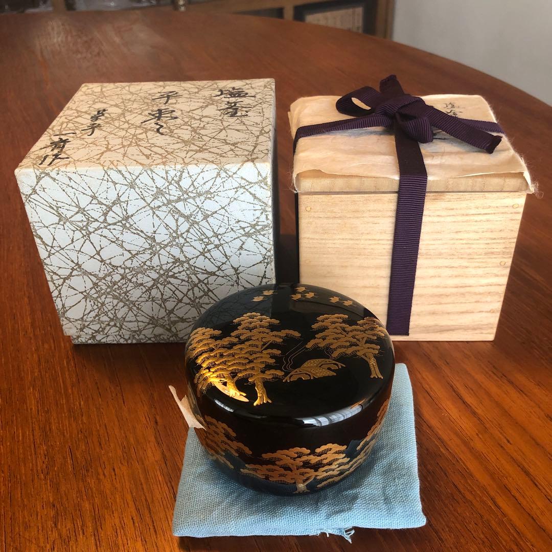 茶道具　平棗　一斉　金蒔絵