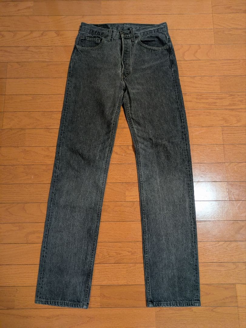 USA Levi's 501 赤文字 先染めブラックデニム W31 L36