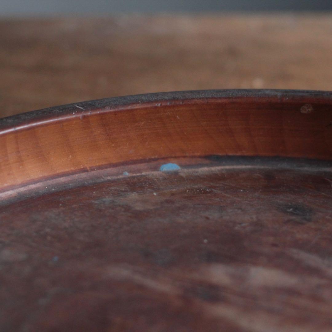 佳き木肌 くり抜き盆 大きめ 古道具 アンティーク