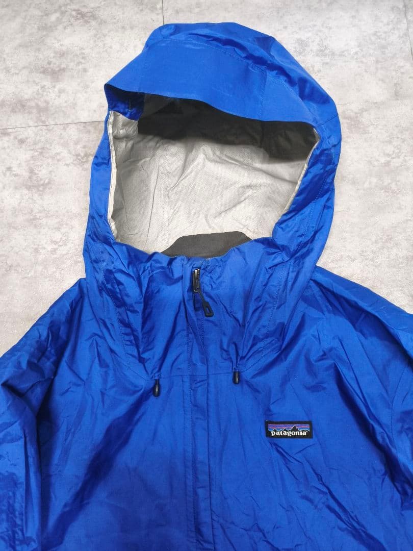 patagonia トレントシェルジャケット　XL ブルー×ブラック