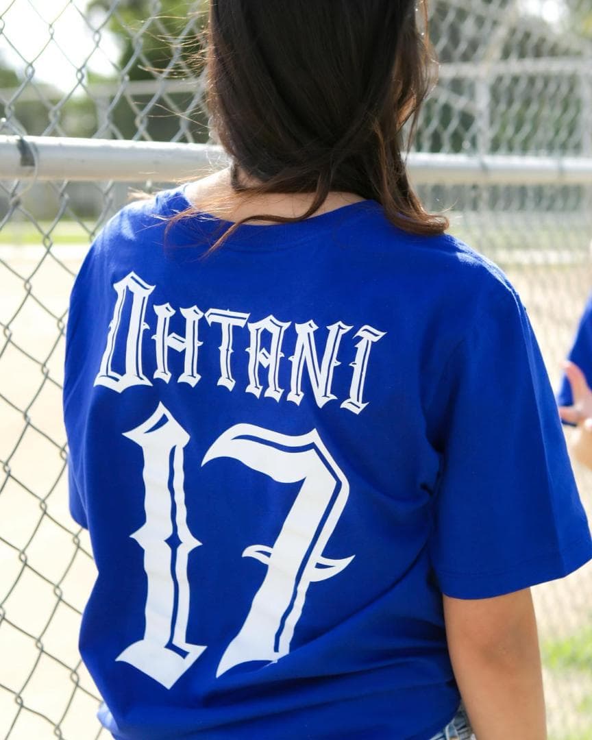 MC LA DODGERS SHOHEI OHTANI TEE BLUE 青